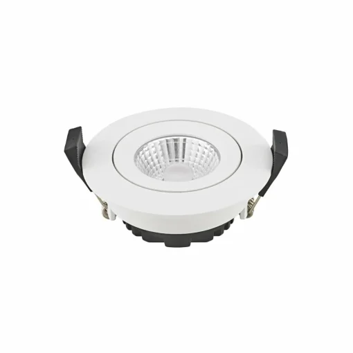 Sigor LED Spot à encastrer au plafond Diled, Ø 8,5 cm, 6 W, 3.000 K, blanc| Spots Encastrés Led|Luminaires Led D'Intérieur