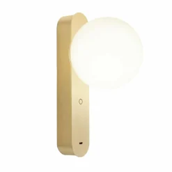 LEDS-C4 Applique murale LED Perlina, USB, doré, 5,1 cm| Appliques Murales Led|Appliques Murales