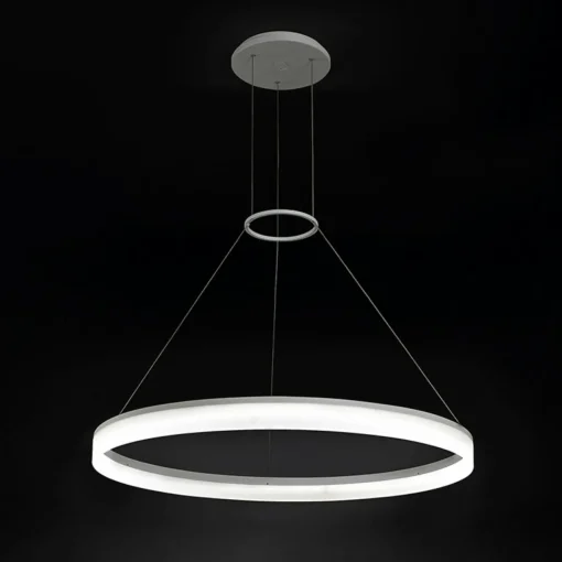 LEDS-C4 Suspension LED CIRC Round, Ø 100 cm, blanc, aluminium| Suspensions Led|Suspensions