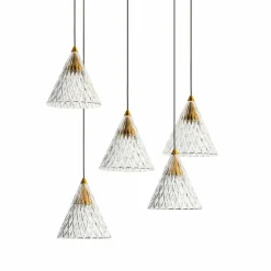 LEDS-C4 Veneto suspension LED 5 lampes noire| Suspensions Led|Suspensions