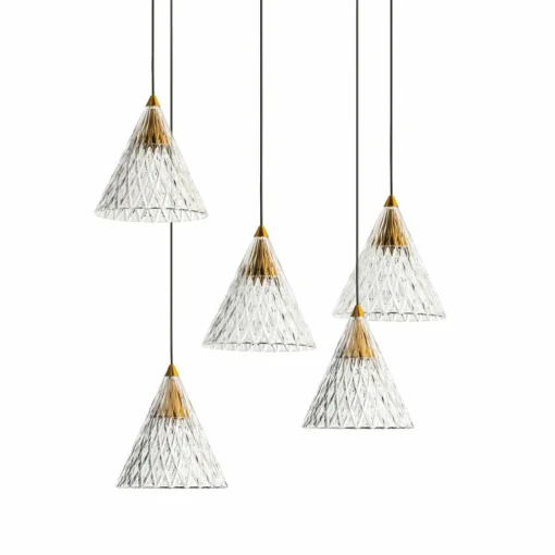 LEDS-C4 Veneto suspension LED 5 lampes noire| Suspensions Led|Suspensions