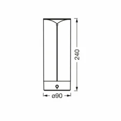 LEDVANCE Decor Filament lampe LED batterie, 24 cm| Lampes À Poser Led|Lampes À Poser Et Lampes De Table