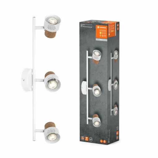 LEDVANCE LED spot pour plafond LED Cork, GU10, à 3 lampes, long, blanc| Spots Et Projecteurs Led|Spots