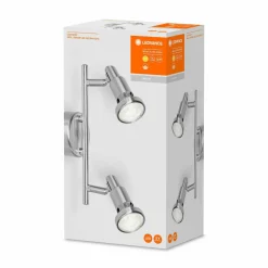 LEDVANCE Niclas Spot LED, nickel, à 2 lampes| Spots Et Projecteurs Led|Spots