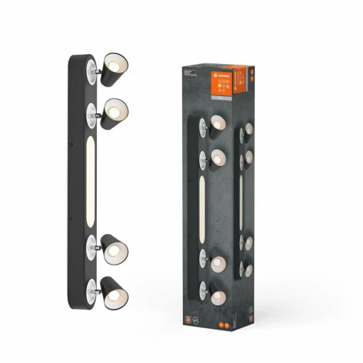 LEDVANCE Plafonnier LED Neptune, 4 spots LED, noir| Spots Et Projecteurs Led|Spots