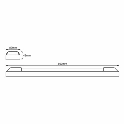 LEDVANCE Power Batten double plafonnier 60cm 3.000K| Plafonniers Led|Plafonniers