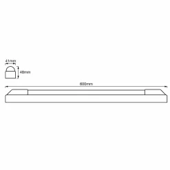 LEDVANCE Power Batten Plafonnier LED 60cm 3.000K| Plafonniers Led|Plafonniers