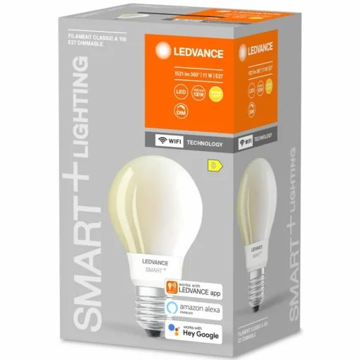 LEDVANCE SMART+ WiFi filament Classic E27 11W 827| Ampoules Connectées Et Intelligentes|Ampoules Connectées Et Intelligentes