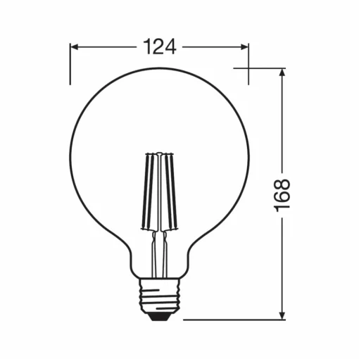 LEDVANCE SMART+ WiFi filament E27 6W 827 G125| Ampoules Connectées Et Intelligentes|Ampoules Connectées Et Intelligentes