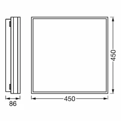 LEDVANCE SMART+ WiFi Orbis Magnet blanc, 45x45cm| Plafonniers Led|Plafonniers