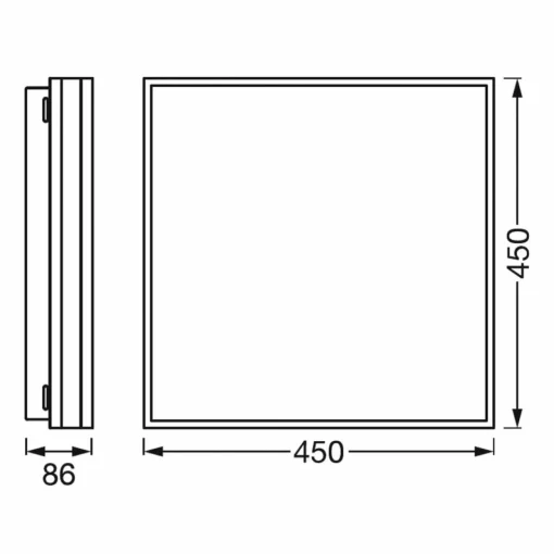LEDVANCE SMART+ WiFi Orbis Magnet blanc, 45x45cm| Plafonniers Led|Plafonniers