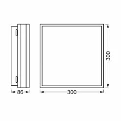 LEDVANCE SMART+ WiFi Orbis Magnet blanc, 30x30cm| Plafonniers Led|Plafonniers