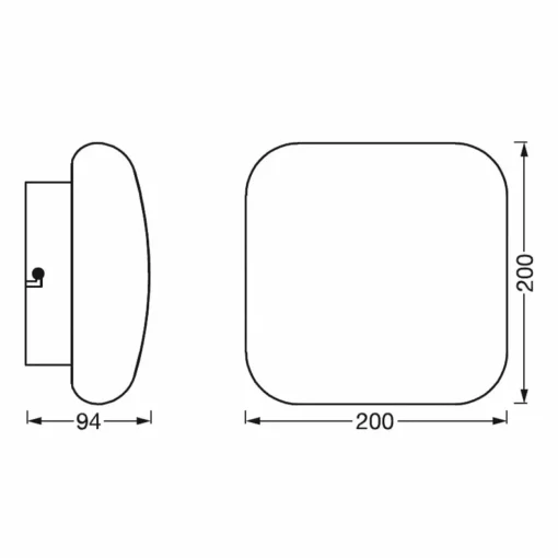 LEDVANCE SMART+ WiFi Orbis Wall Aqua IP44 20x20 cm| Plafonniers Led|Plafonniers