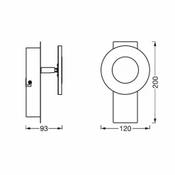 LEDVANCE SMART+ WiFi Orbis Wall Wave IP44 1 lampe| Appliques Murales Led|Appliques Murales