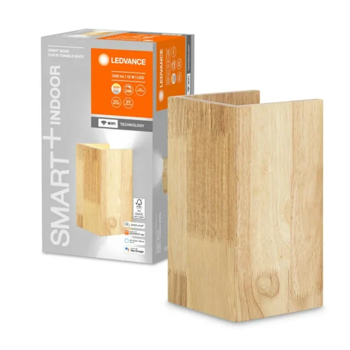 LEDVANCE SMART+ WiFi Orbis Wall Wood, 21 x 11 cm| Appliques Murales Led|Appliques Murales