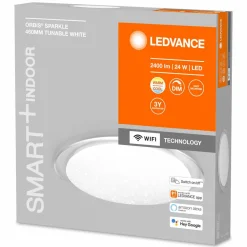 LEDVANCE SMART+ WiFi Orbis Sparkle, CCT, Ø 46 cm| Plafonniers Led|Plafonniers