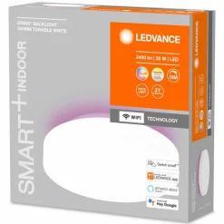 LEDVANCE SMART+ WiFi Orbis Backlight blanc Ø 35 cm| Plafonniers Led|Plafonniers