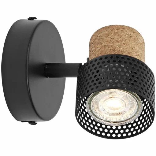 LEDVANCE Spot mural LED Cork, GU10, intensité variable, noir| Spots Et Projecteurs Led|Spots