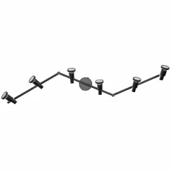 LEDVANCE Spot pour plafond LED GU10, à 6 lampes, noir| Spots Et Projecteurs Led|Spots