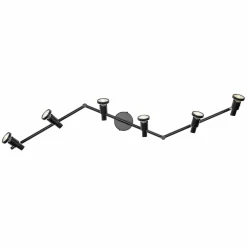 LEDVANCE Spot pour plafond LED GU10, à 6 lampes, noir| Spots Et Projecteurs Led|Spots