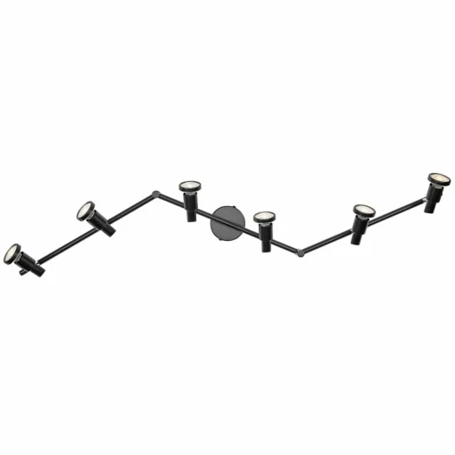 LEDVANCE Spot pour plafond LED GU10, à 6 lampes, noir| Spots Et Projecteurs Led|Spots