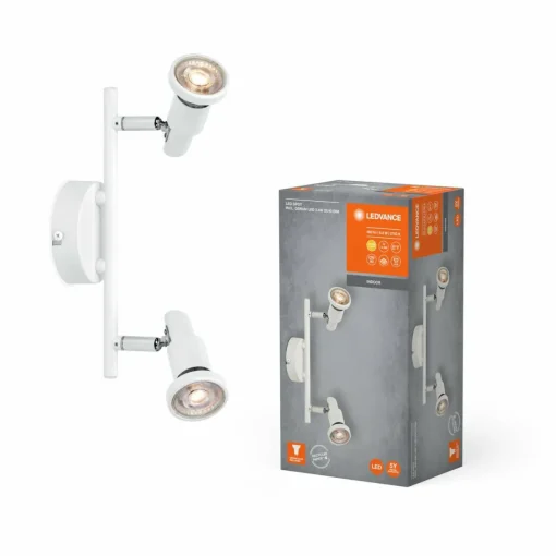LEDVANCE Spot pour plafond LED GU10, à 2 lampes, blanc| Spots Et Projecteurs Led|Spots