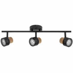 LEDVANCE Spot pour plafond LED Cork, GU10, à 3 lampes, long, noir| Spots Et Projecteurs Led|Spots