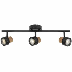 LEDVANCE Spot pour plafond LED Cork, GU10, à 3 lampes, long, noir| Spots Et Projecteurs Led|Spots