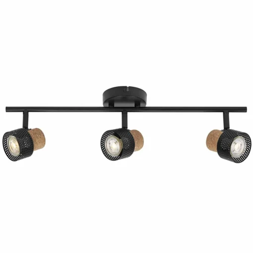 LEDVANCE Spot pour plafond LED Cork, GU10, à 3 lampes, long, noir| Spots Et Projecteurs Led|Spots