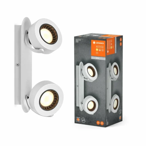 LEDVANCE Spot pour plafond LED Venus, 3.000 K, à 2 lampes, blanc| Spots Et Projecteurs Led|Spots
