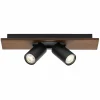 LEDVANCE Spot pour plafond LED Mercury GU10, 2 lampes, bois/noir| Spots Et Projecteurs Led|Spots