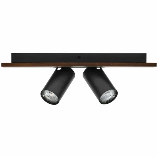 LEDVANCE Spot pour plafond LED Mercury GU10, 2 lampes, bois/noir| Spots Et Projecteurs Led|Spots