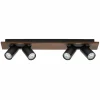 LEDVANCE Spot pour plafond LED Mercury GU10, 4 lampes, bois/noir| Spots Et Projecteurs Led|Spots