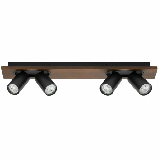 LEDVANCE Spot pour plafond LED Mercury GU10, 4 lampes, bois/noir| Spots Et Projecteurs Led|Spots