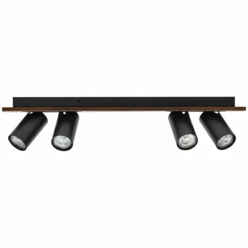 LEDVANCE Spot pour plafond LED Mercury GU10, 4 lampes, bois/noir| Spots Et Projecteurs Led|Spots