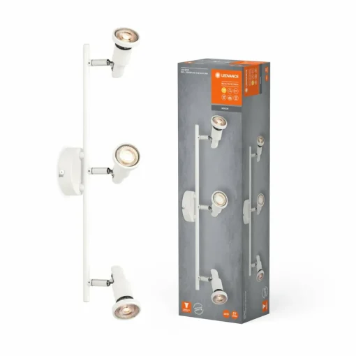 LEDVANCE Spot pour plafond LED GU10 à 3 lampes, blanc| Spots Et Projecteurs Led|Spots