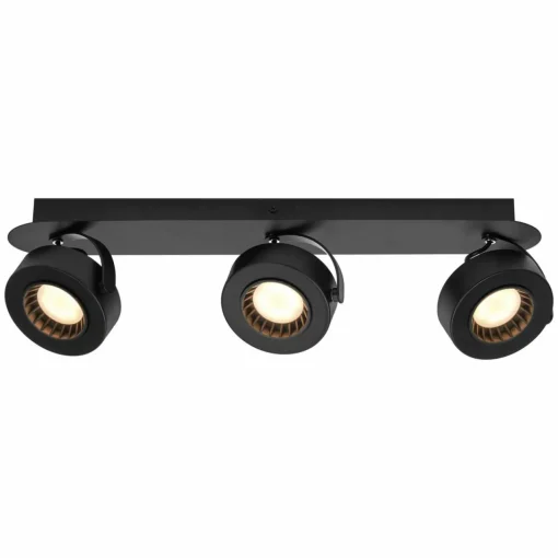 LEDVANCE Spot pour plafond LED Venus, 3.000 K, à 3 lampes, noir| Spots Et Projecteurs Led|Spots