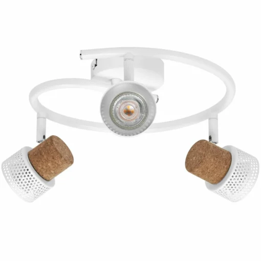 LEDVANCE Spot pour plafond LED Cork, GU10, 3 lampes, spirale, blanc| Spots Et Projecteurs Led|Spots
