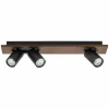 LEDVANCE Spot pour plafond LED Mercury GU10, 3 lampes, bois/noir| Spots Et Projecteurs Led|Spots