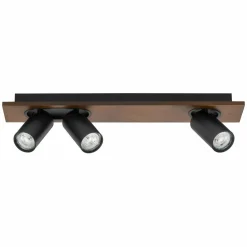 LEDVANCE Spot pour plafond LED Mercury GU10, 3 lampes, bois/noir| Spots Et Projecteurs Led|Spots