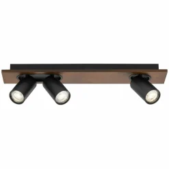 LEDVANCE Spot pour plafond LED Mercury GU10, 3 lampes, bois/noir| Spots Et Projecteurs Led|Spots