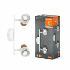 LEDVANCE Spot pour plafond LED Cork, GU10, à 2 lampes, intensité variable,| Spots Et Projecteurs Led|Spots
