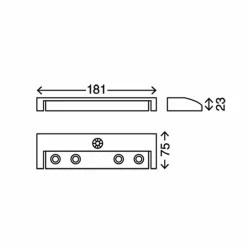 Briloner Lero - lampe sous meuble LED inclinable à piles| Luminaires Led D'Intérieur