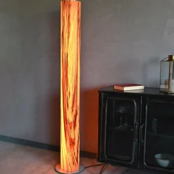 LeuchtNatur Lucerna lampadaire noyer/acier inox| Lampadaires Led|Lampadaires