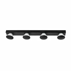 LIGHTME applique miroir Aqua Hollywood x4 noire| Appliques Murales Led|Appliques Murales