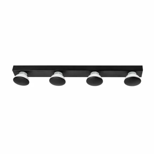 LIGHTME applique miroir Aqua Hollywood x4 noire| Appliques Murales Led|Appliques Murales