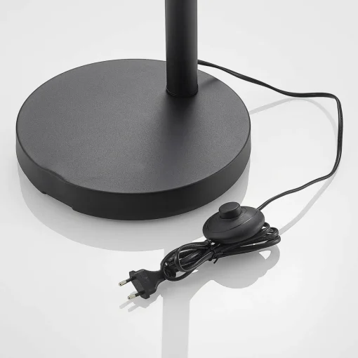 Lindby Abiram lampadaire, noir/doré| Lampadaires Led|Lampadaires