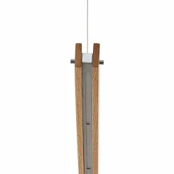 Lindby Alimara suspension LED en bois, bois, longueur 138 cm| Suspensions Led|Suspensions