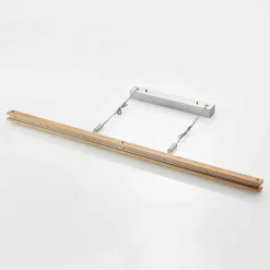 Lindby Alimara suspension LED en bois, bois, longueur 138 cm| Suspensions Led|Suspensions