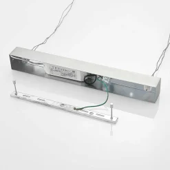 Lindby Alimara suspension LED en bois, bois, longueur 138 cm| Suspensions Led|Suspensions